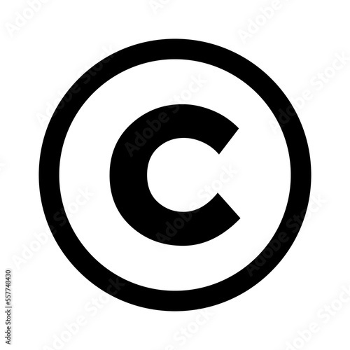 C Symbol trademark on Transparent Background