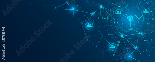 abstract background image communication data network concept