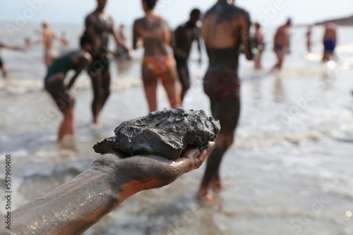 Dead Sea mud lump in Israel