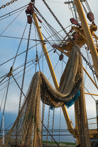 fishing boat in the harbor of Texel