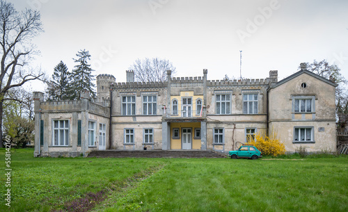 The neo-Gothic palace in the village Arcugowo, a manor house from 1815 founded by Michał Roznowski. Poland