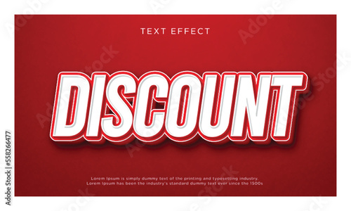 Discount 3d editable text effect