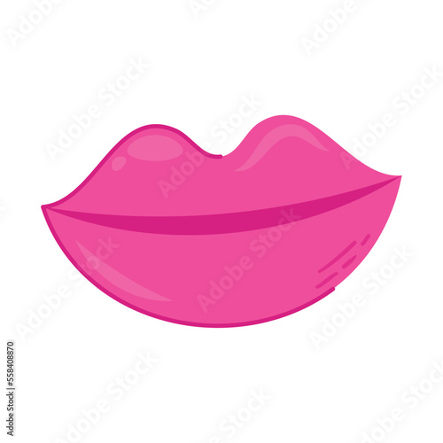 pink lips icon
