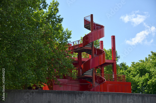 Follies of the Parc de la Villette in Paris