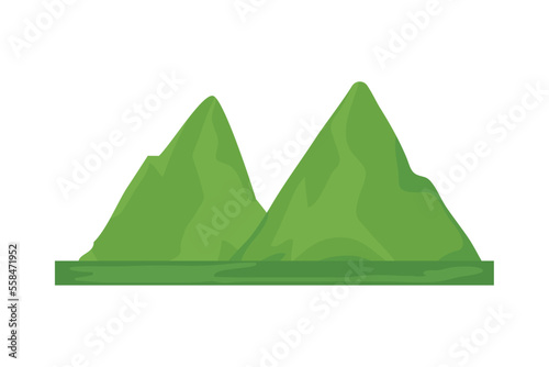 green mountains icon