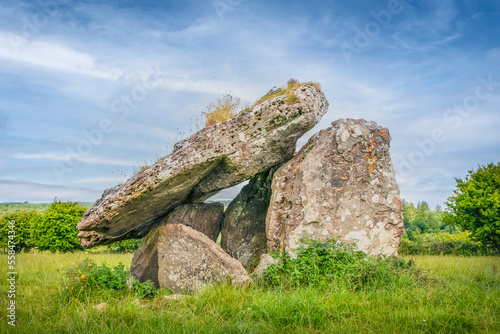 Drumanone dolmen megalithic prehistoric archelogical site, Ireland