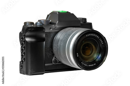 Modern mirrorless system camera for semi-professionals