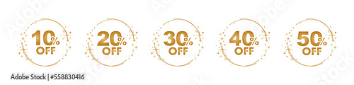 10,50%off sign on white background 