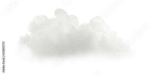White nature clear cumulus puffy clouds cut backgrounds 3d rendering