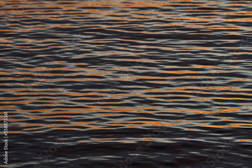 Water surface at sunrise