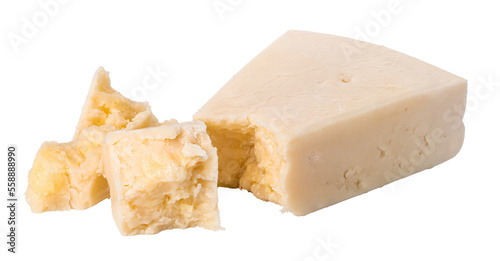 Parmesan cheese on transparent background. png file
