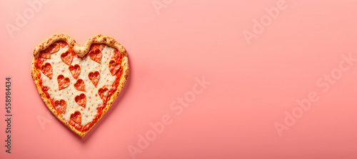 Pizza love, Valentine's Day, heart