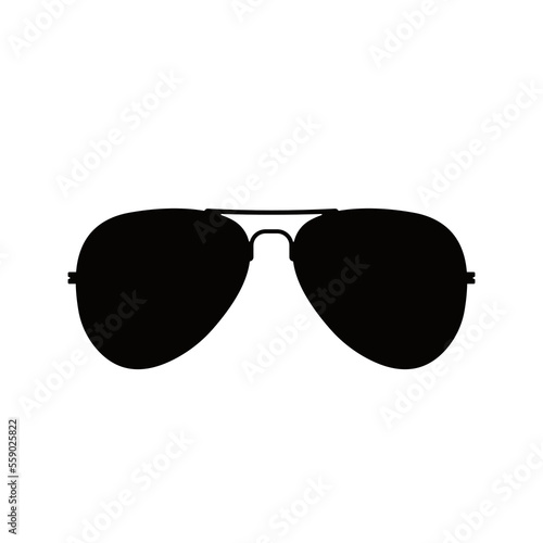Sunglasses Shades - vector Icon illustration silhouette