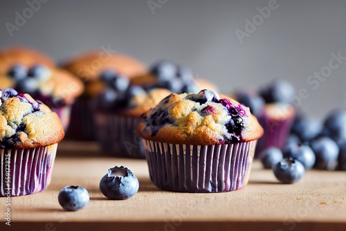 Blueberry Muffins (Generative AI)