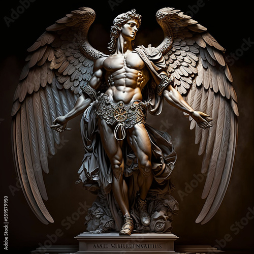 Archangel Michael. Created with Generative AI technology.