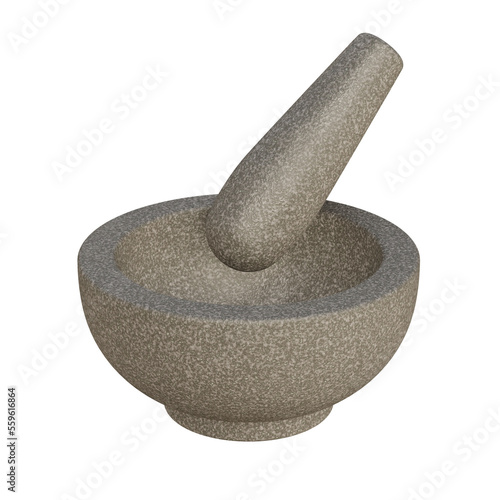 mortar and pestle isolated ON WHITE, 3D RENDERING OF MORTAR AND PESTLE PNG TRANSPARENT