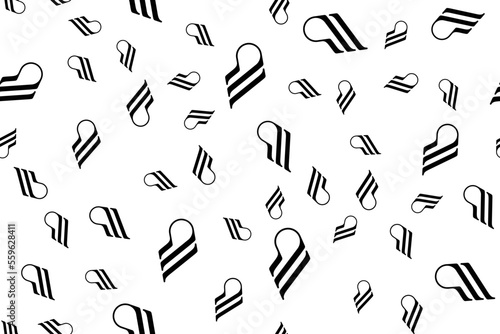 Symbol seamless pattern. Pattern for branding and textile products. Flat illustration EPS 10.