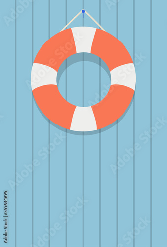 illustration vector graphic of life buoy perfect for posters, pamphlets, wall hangings, decorations, designs, wallpapers, backgrounds, and cards