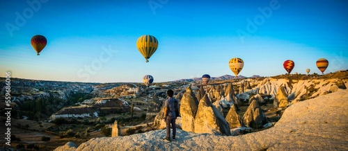 air balloon in the cappadocia sky