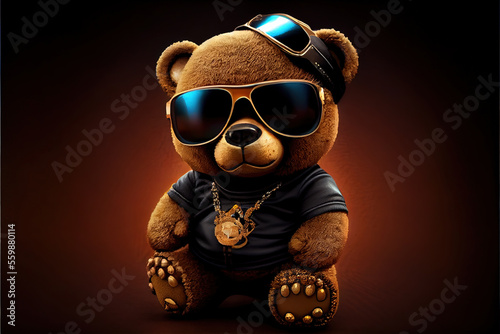 gangster teddy bear, generative ai
