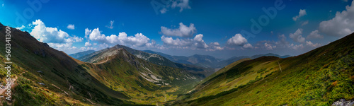 Široká dolina, Panorama, Niżne Tatry, Słowacja