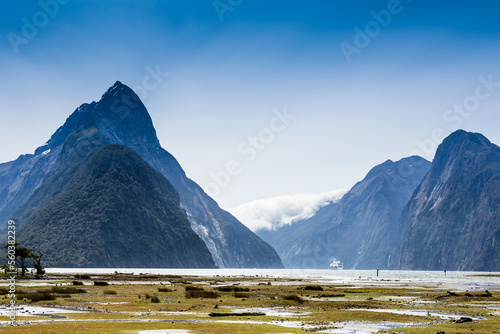 landscape at milford sound, New Zealand
