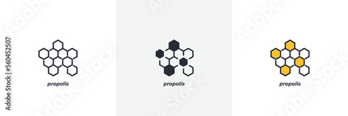 propolis icon. Line, solid and filled outline colorful version, outline and filled vector sign. Idea Symbol, logo illustration. Vector graphics