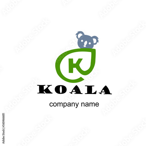 kogo letter ''K'' with koala collaboration