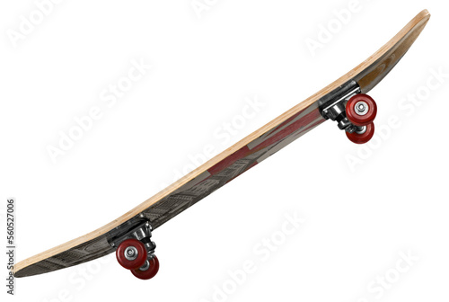 Modern sport skateboard deck with wheels