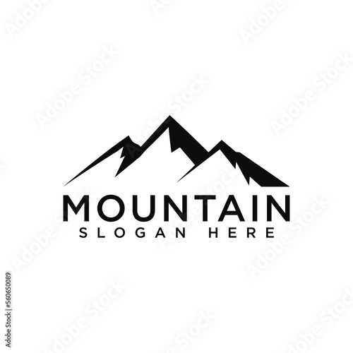 mountain logo icon and vector