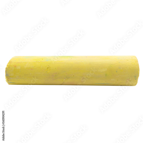 one yellow big chalk stick