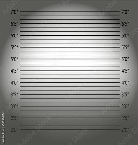 Police mugshot.Police lineup or mugshot background.