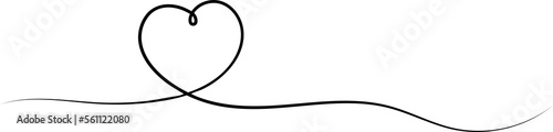 Heart Line Drawing. PNG 