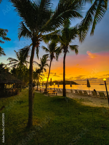 Sunset view of Pattaya Beach in Koh Lipe, Satun, Thailand