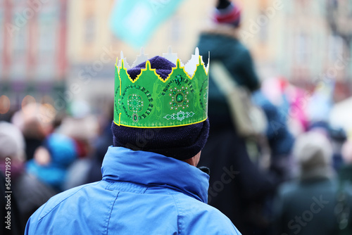 Parada trzech króli we Wrocławiu kacper, melchior i baltazar.