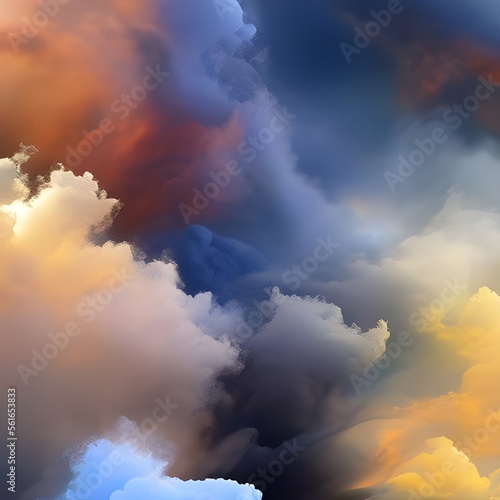 Colorful smoky clouds 5