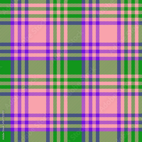 Texture tartan vector. Seamless background pattern. Plaid textile fabric check.