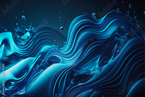 Abstract fractal patterns and shapes background. Generative ai.