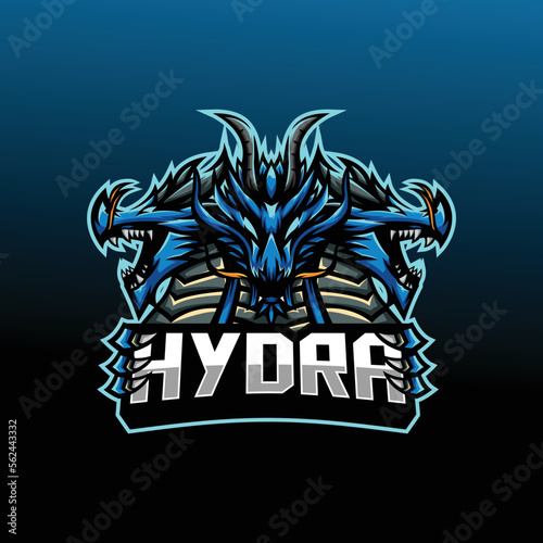 hydra dragon mascot esport gaming logo