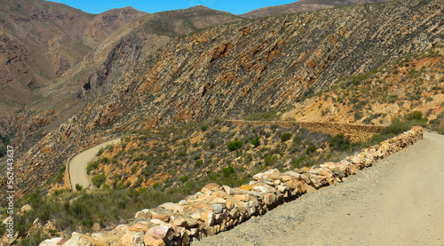View down Swartberg Pass from Muller's Kloof, Western Cape