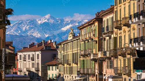 view of Rivoli, Turin, Piedmont, Italy