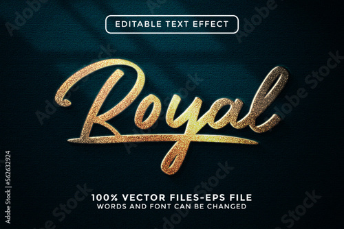 Royal Editable Vectors Text Effect