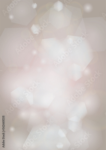 Abstract Vector Pink Background with Silver and White Light Spots. Magic Shiny Pastel Print. Baby Print. Romantic Bokeh Blurred Page Design for Christmass. Gentle Stardust Pattern.