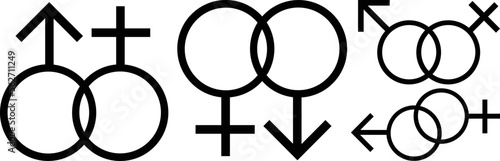 gender symbols silhouette