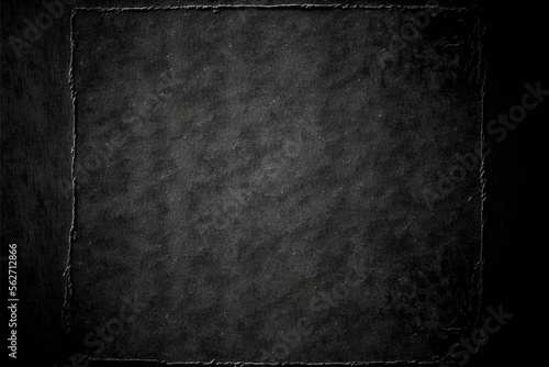 Old texture in black background with lots of copy space. Generative AI.