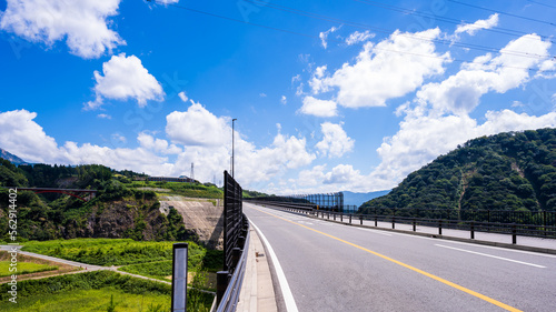 観光名所「新阿蘇大橋歩道から観える風景」 Tourist attraction "Scenery seen from Shin-Aso Ohashi sidewalk" 日本 Japan 九州・熊本県南阿蘇村(2022年) Kyushu, Minamiaso Village, Kumamoto Prefecture (2022)