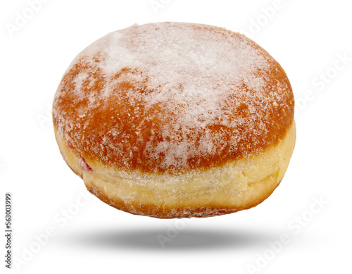 German Krapfen, donut sprinkled with powdered sugar fried for carnival, in Italy called bombolone,