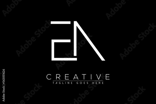 letter EN, NE, N, E, Abstract initial monogram letter alphabet logo design