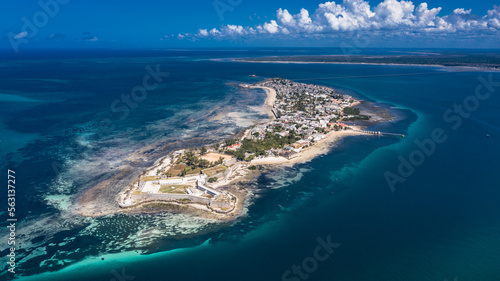 Drone view of Island of Mozambique