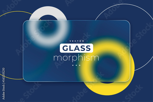 glass morphism background with transparent frosted effect